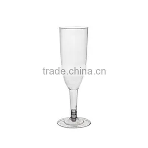 6oz Clear Plastic Champagne Glass thumbnail-3