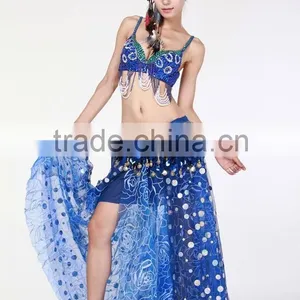 Wuchieal Belly Dance Bilateral Open Fork Skirt Cheap thumbnail-3