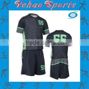 Oem Manufacturer Custom Sublimated Quality Stripe Soccer Uniform thumbnail-2