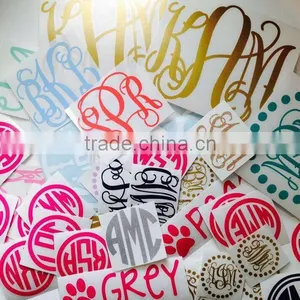 Monogram Sticker Decal LOTS of Options to by MonogramIt Darling thumbnail-1