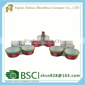 Ceramic Small Christmas Independent Candy Plate thumbnail-1
