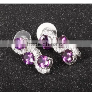 Women Jewelry Fancy Cutting 2016 New Style Design Cubic Zirconia Earring thumbnail-4