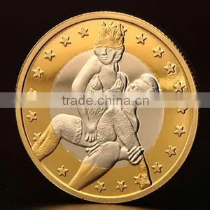 Custom Sex Collected 6 Euro Brass Sexy Coins thumbnail-4