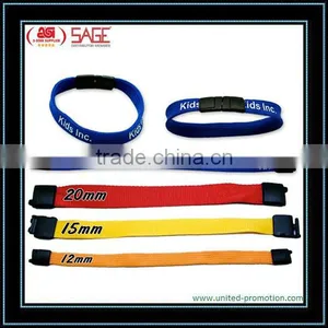 Custom Logo Woven Wristband thumbnail-1