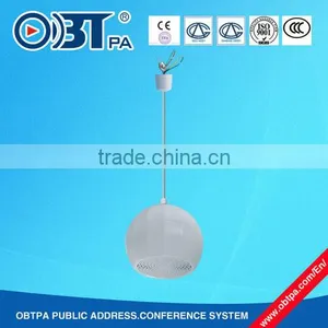 OBTPA Hanging Ceiling Speaker, 10w pa Pendant Ceiling Speaker 100v OBT-317 thumbnail-1
