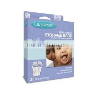BPA Free Food Grade Self-standing Breast Milk Bag With Double Zipper thumbnail-1