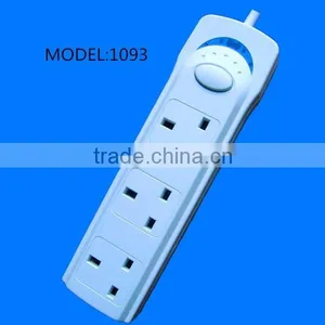 UK Electrical 3 Way Socket Power Socket With Swithches thumbnail-1
