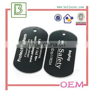 Black Anodized Aluminum Dog Tag thumbnail-1