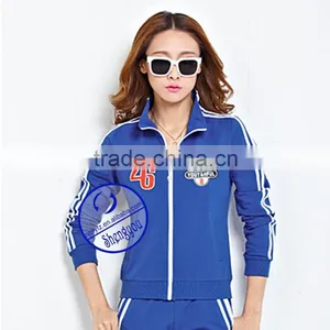 Custom 100% Polyester Womens Sports Sweatshirt With Zipper thumbnail-3