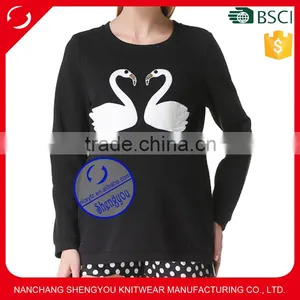 Custom 100% Cotton Maternity's Pullover Hoodies & Sweatshirts With Side Zipper thumbnail-1