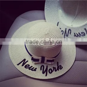Vintage Fashion Chic Womens Ladies Summer Beach Sun Hat Straw Cap thumbnail-3
