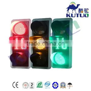 400mm LED Traffic Signal Lights Red Yellow Green Full Ball With Countdown Meter thumbnail-3