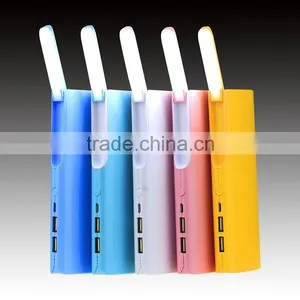 Real Capacity Power Bank 8000mAh With LED Desk Lamp High Quality Mobile Power Bank thumbnail-3