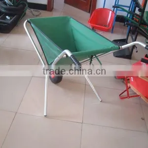 Folding Dump Garden Cart Outdoor Utility Lawn Wheelbarrow thumbnail-5