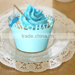 2016 New Arrival 250g Paper Card Baby Shower Favor Cupcake Wrapper thumbnail-2