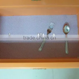 Eco Non Adhesive Non Smell Mesh Fabric Coated PVC Drawer Anti-slip Mat thumbnail-1
