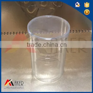 Transparent Cylinder Shape PVC Packing Tray for T-shirt thumbnail-2