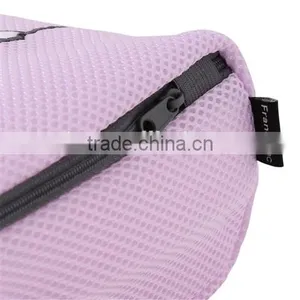 YIWU RODA 100% Polyester High Quality of Sandwich Mesh Embroidery Folding Laundry Bag thumbnail-3