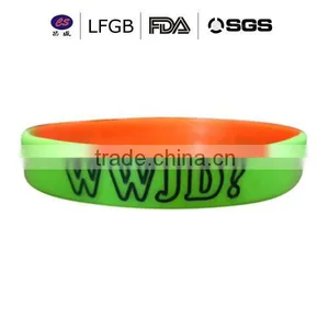 Silicone Wrist Band With Country Logo Printed , Factory Direct Supply Cheap Custom Silicone Bracelet thumbnail-5