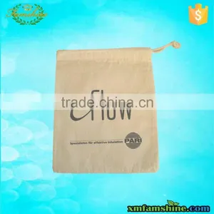 Top Quality Natural Cotton Muslin Drawstring Bag thumbnail-1
