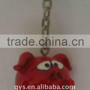 Resin Pig Keychain thumbnail-1