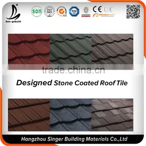 Building Material Lightweight Metal Roof Tile, Lightweight Stone Coated Roof Tile Material for Construction Material thumbnail-5