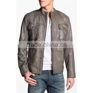 Fashion Newest Leather Jacket for Men thumbnail-1