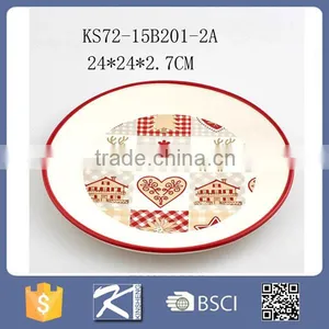 Eco-friendly Stoneware Round Plate thumbnail-2