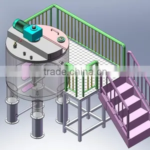 Stainless Steel Electric Heating Emulsifying Tank With Homogeneous Mixer thumbnail-3