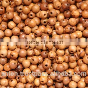 Olive Wood Round Beads 10 mm thumbnail-1