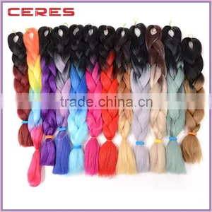 Factory Wholesale Japanese Synthetic Fiber Ombre Jumbo Braid Hair,havana Mambo Twist 12 Inch Quality Choice thumbnail-1