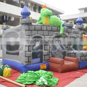 Commercial Inflatable Dinosaur Combo, Castle With Slide thumbnail-1