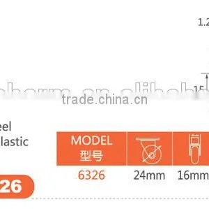 24mm Small Fixed Plastic Caster Wheel thumbnail-2