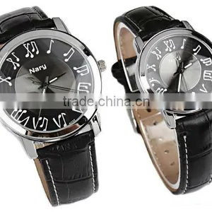 New Arrival Fashion Leather Belt Cute Couple Watch With Label thumbnail-1