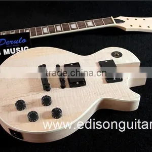 China Guitar Factory Mahogany Body Flamed Maple Top DIY Electric Guitar Kits MX-021 thumbnail-2