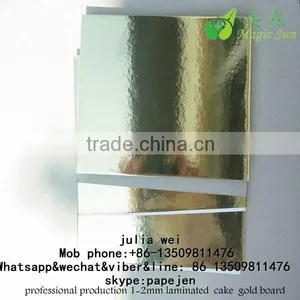 Golden/Silver Cakeboard Thick Cardboard 2.5mm Recycled Paper Cake Board thumbnail-2