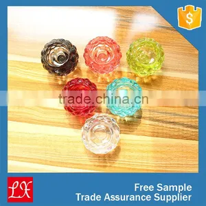 Colorful Thick Glass Candle Holder thumbnail-2
