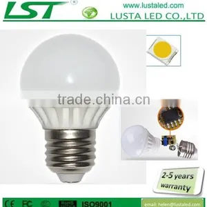 Dimmable Bulb 3W LED,Ceramic+Glass Housing,Super Bright 2835 SMD, E27/E14 Base, CE Rohs UL Approved thumbnail-1