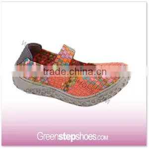 Resort Cross Strap Elastic Woven Casual Shoes thumbnail-5