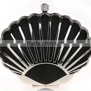 White Metal Frame Evening PU Clutch Bag thumbnail-1
