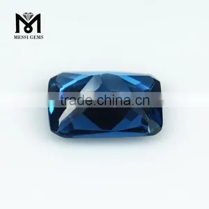 Good Quality 120# Bule Octagon Loose Artificial Spinel Gemstone thumbnail-5