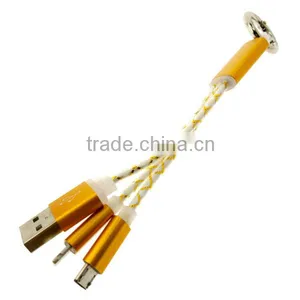 Colorful 2 in 1 Micro Usb Data Cable, Micro Usb Cable Bulk for Samsung Charge Supplier's Choice thumbnail-2