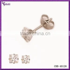 Yacan Surgical Steel CZ Paved Cartilage Custom Stud Earrings In Bulk thumbnail-1