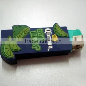 Heat Resistant Lemon Shape Plastic Silicone Lighter Case thumbnail-1