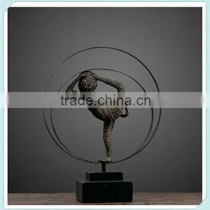 Resin Vintage Monkey Statue Moneky Figurine for Home Decoration thumbnail-1