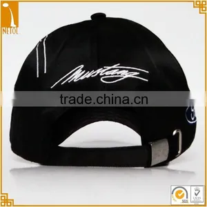 Cheap High Quality Custom 6 Panel Black 100%cotton Embroidered Character Baseball Cap Wholesale thumbnail-4