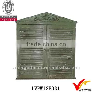 Antique Distressed Grey Wooden Window Frames Designs thumbnail-4