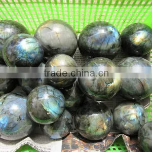 Factory Direct Hot Sale Natural Customed Labradorite Ball Sphere Wholesale thumbnail-3