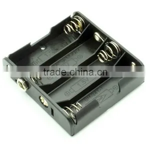 Battery Tray 4 AA Stud and Socket 4AA Plastic Battery Holder Plastic Battery Case thumbnail-3