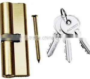 Brass Euro Cylinder Copper With Primary Polish thumbnail-1